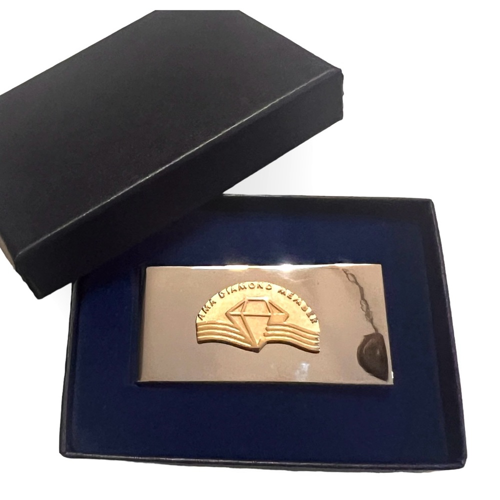 1990’s Vintage AMA American Motorcycle Association Money Clip, Deadstock/New